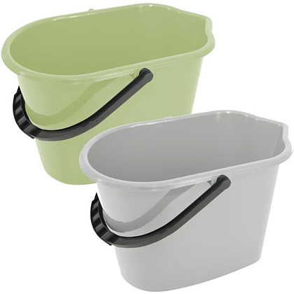 Ведро прямоугольное, 10 л, пластик, ассорти