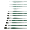 Кисть для рисования "Tintoretto Emerald", синтетика, плоская, №12 - 2