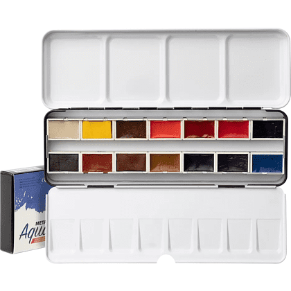 Краски акварельные "Aquarius. Mixing Palette", 14 цветов, кюветы
