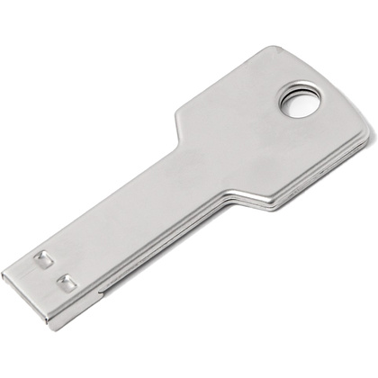 USB Flash накопитель 2.0 "Key", 8 Gb, металл, серебристый - 2