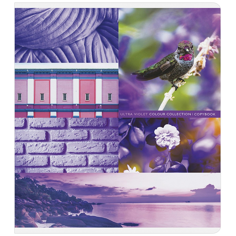 Тетрадь "Стиль. Colourful collage", А5, 48 листов, в клетку, ассорти - 8