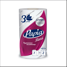 Полотенца бумажные Papia Maxi в рулонах