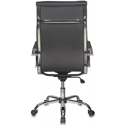 Кресло для руководителя "Бюрократ CH-993" высокая спинка, кожзам, хром, черный - 2