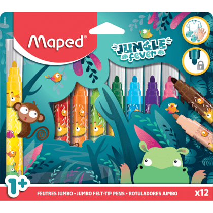 Фломастеры Maped "Jungle fever",12 шт