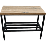 Обувница ALLERD 1 RION, черный муар, Дуб Нокс