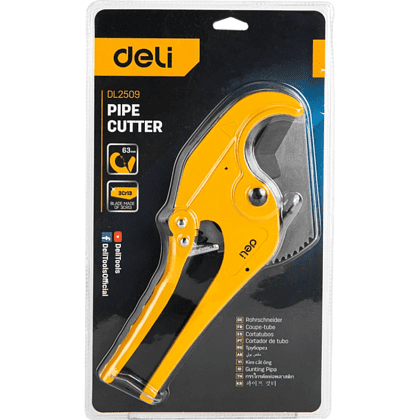 Труборез Deli YS EDL2509, для пластиковых труб, 3-63 мм - 5