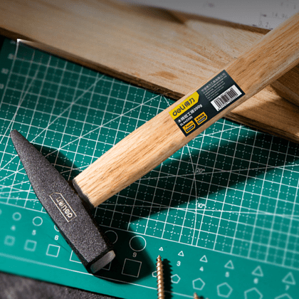 Молоток слесарный Deli YS DL442200, 0.2 кг, деревянная рукоятка - 2