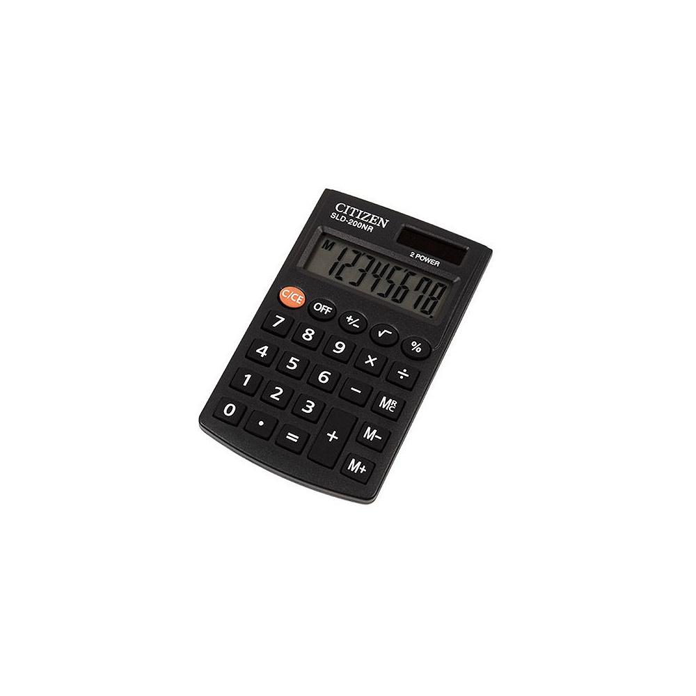Калькулятор карманный Citizen "SLD-200NR", 8-разрядный, черный