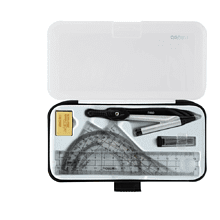 Набор для черчения "Deli 72150", серебристый