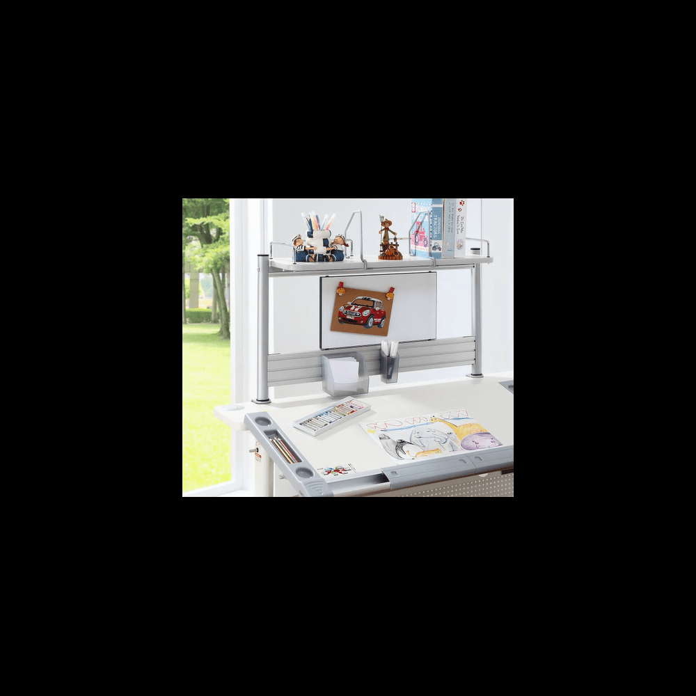 Полка Comf-Pro MINI SMART задняя, 840х620х240 мм, дуб белый, c доской белой - 3