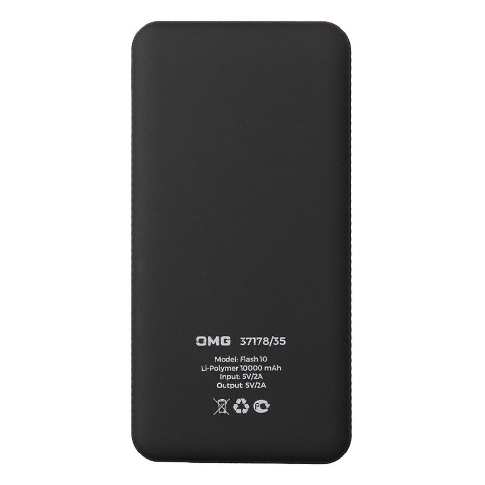 Внешний аккумулятор Power Bank "Flash 10", 10000 mAh, черный - 3