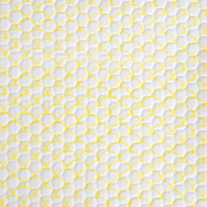 Салфетка из целлюлозы "Celina clean fish print", 24.5x42 см, 150 шт/упак, желтый - 3