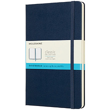Блокнот "Classic Large", А5, 120 листов, точка, синий сапфир