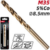 Сверло по металлу Deli RS EDH-MHZ085-E2, 8.5 мм, DIN 338, HSCo 5% - 2