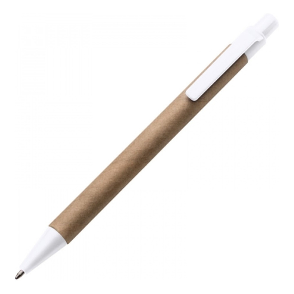 Ручка шариковая автоматическая "Bristol", коричневый, белый, стерж. синий