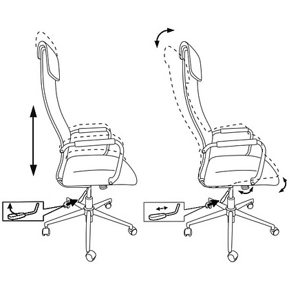 Кресло для руководителя "Бюрократ KB-9/DG", ткань, металл, красный - 5