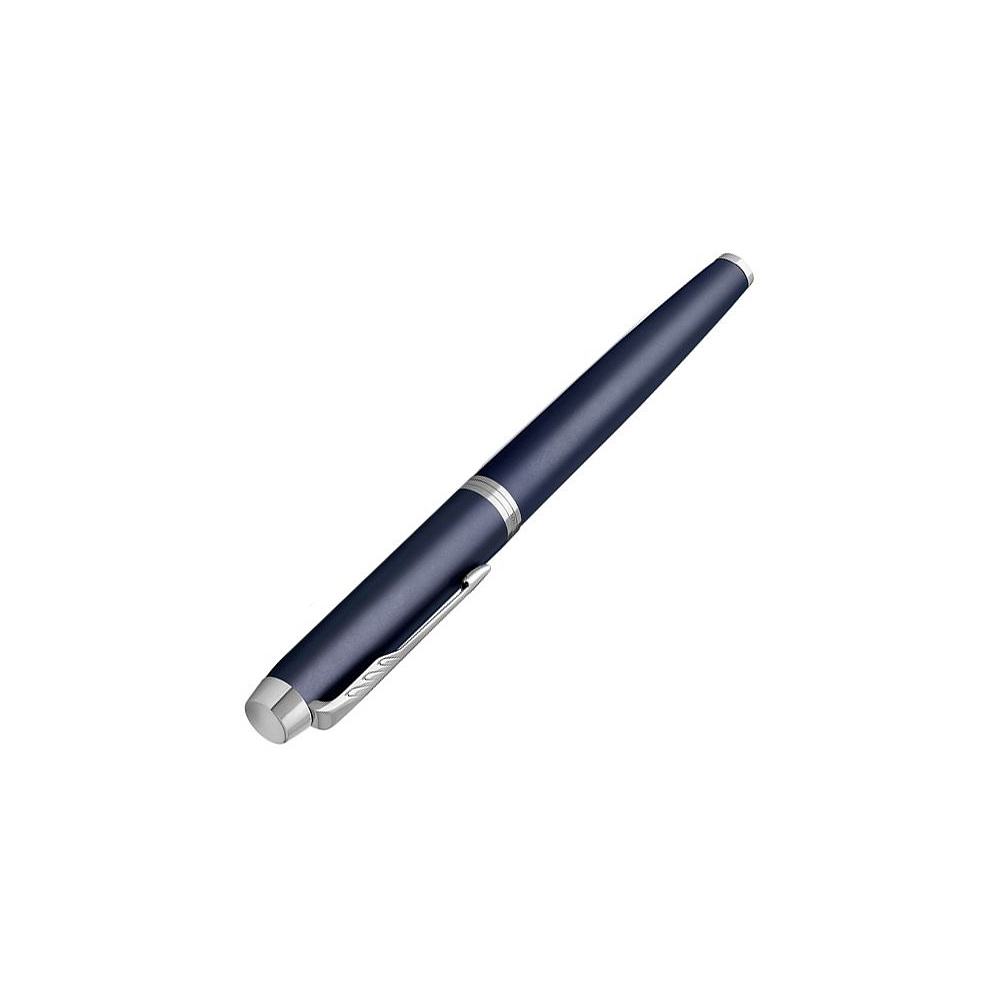 Ручка перьевая "Parker IM Matte Blue CT", F, синий, серебристый, патрон черный - 4