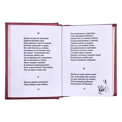 Книга-мини "Евгений Онегин", Александр Пушкин, 44х59 мм, ассорти - 8