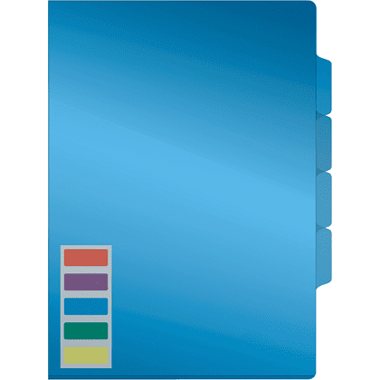 Папка-уголок "Стамм", А4, 150 мк, ассорти - 5