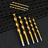 Набор сверл Deli YS EDH-MHZ015-ED4 по металлу, DIN 338, 135°, 1-15 мм, 15 шт., золотой - 6