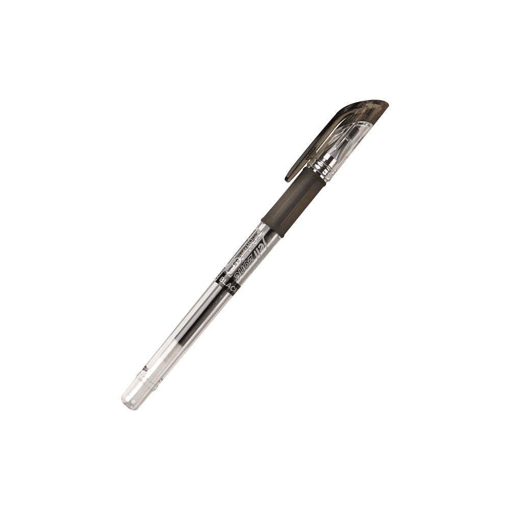 Ручка гелевая "Jell-Zone Standard", 0.5 мм, прозрачный, стерж. черный