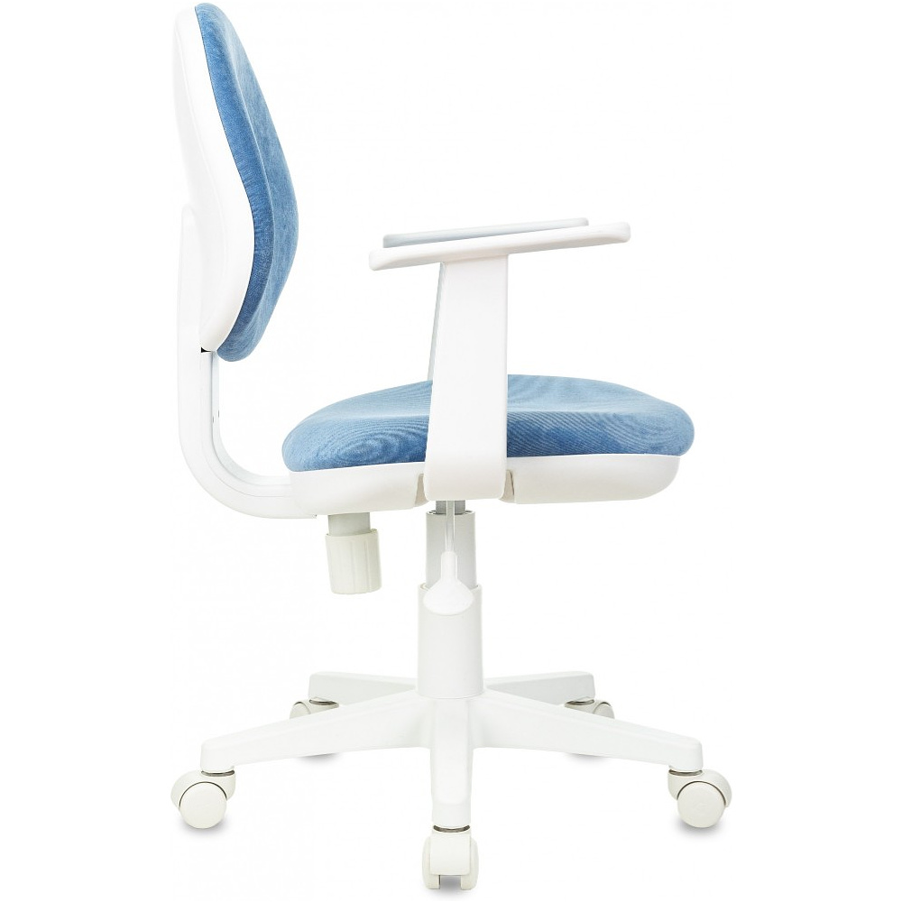Кресло детское Бюрократ CH-W356AXSN, ткань, пластик, голубой - 4