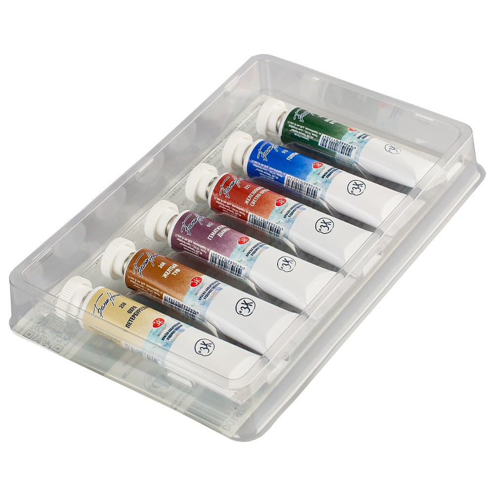 Краски акварельные "Белые ночи палитра Петербурга", набор 6 цветов, тубы - 5