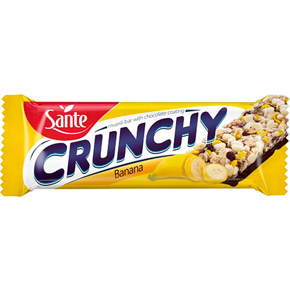 Батончик-мюсли "Crunchy" с бананом в шоколаде, 40 г