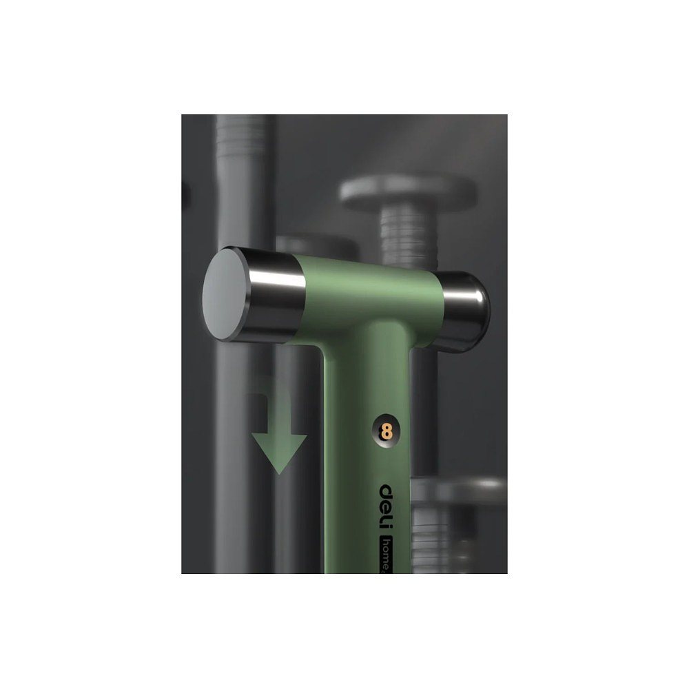 Молоток Deli HS EHT7008C, 0,25 кг, Soft Touch, оранжевый - 10