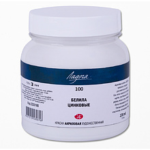 Краски акриловые Ладога (Невская палитра), 100 белила цинковые, 220 мл., банка
