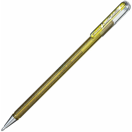 Ручка гелевая "Dual Metallic", 1.0 мм, голубой, стерж. голубой - 6