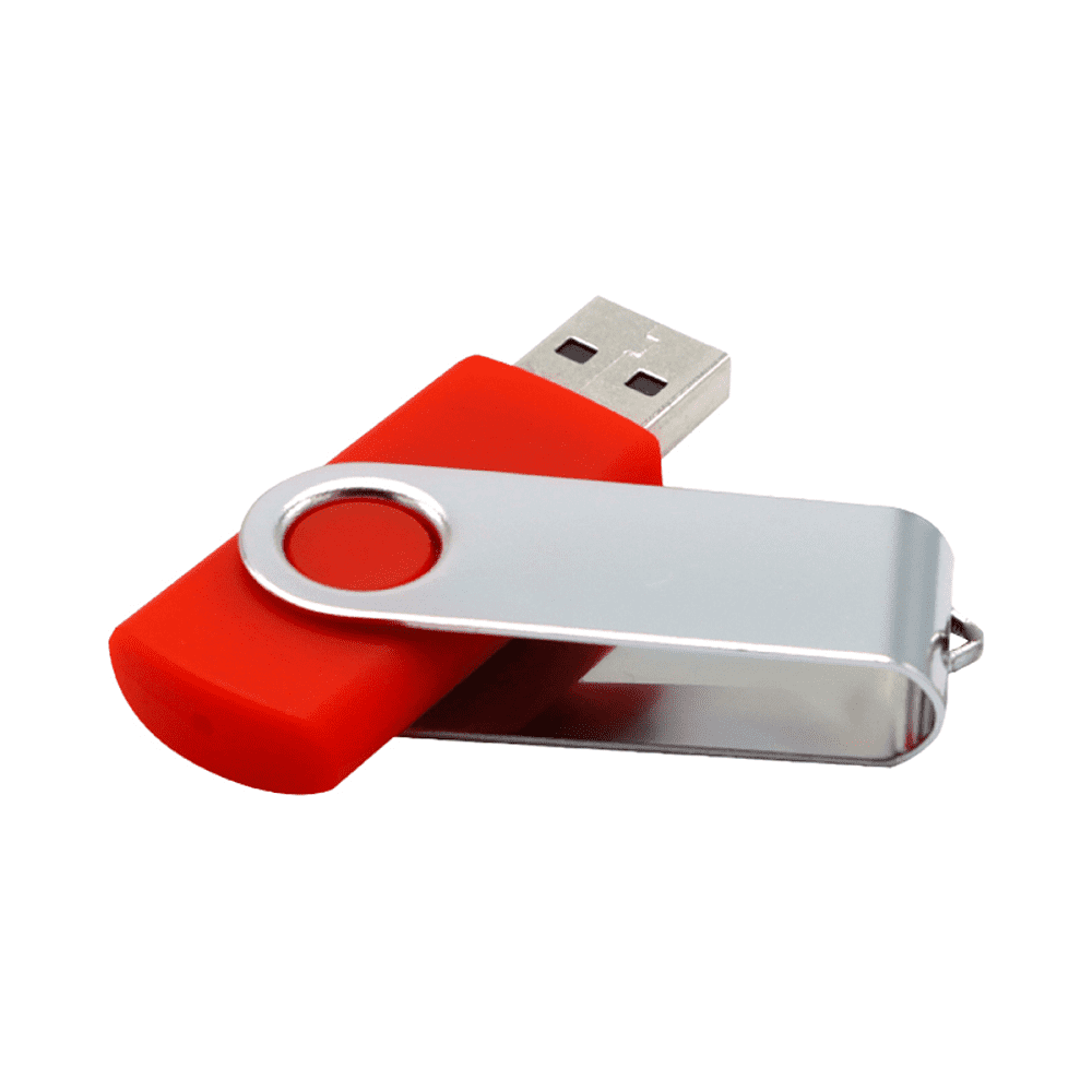 USB Flash 2.0 16 Gb VDF-008, пластик, метал, красный   - 3