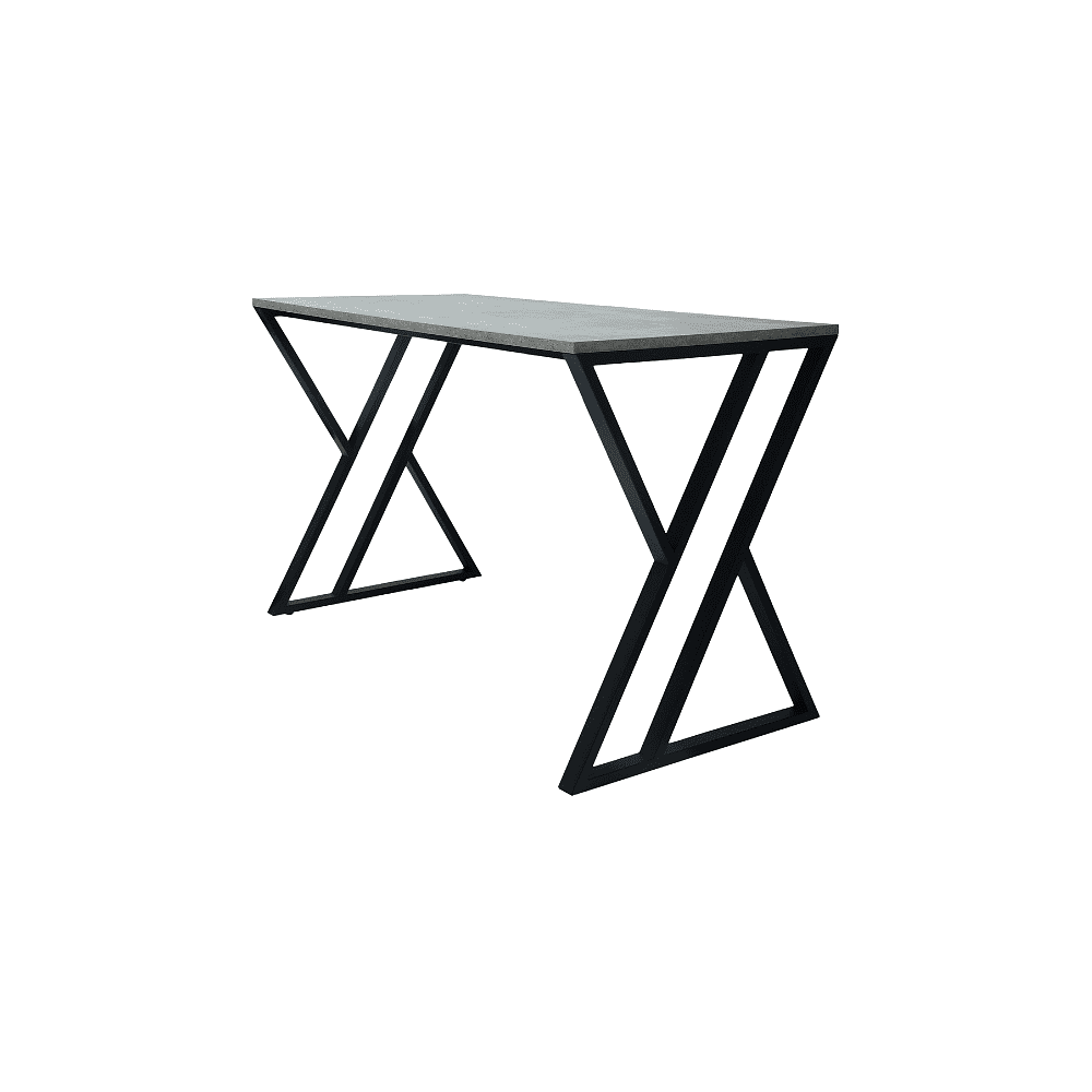 Стол письменный ALLERD GEON, черный муар, Бетон