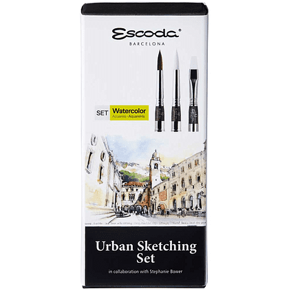 Набор кистей "Escoda. Urban sketching set", 3 шт, складные  - 2