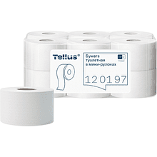 Бумага туалетная Tellus Стандарт ТP2, в мини рулоне, 200 м, 1 слой