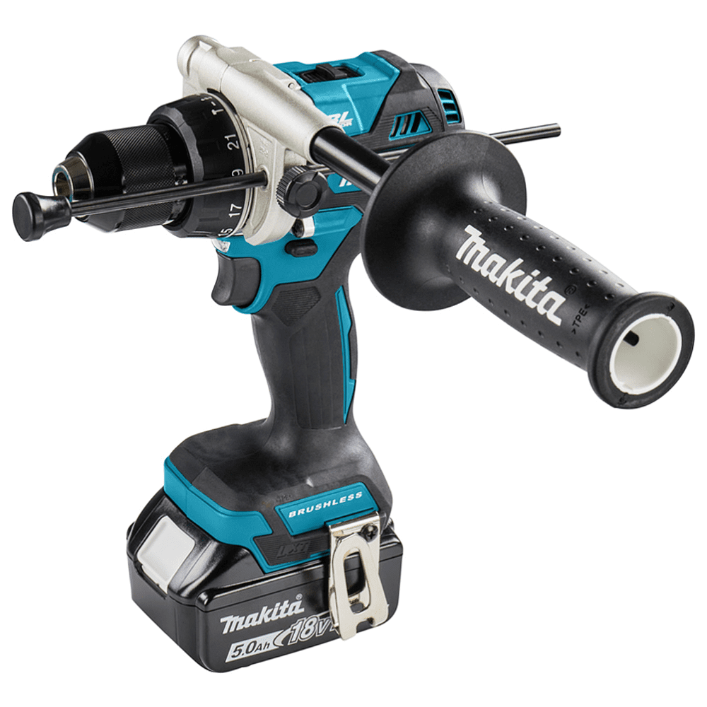 Дрель-шуруповерт аккумуляторная MAKITA DHP486RTJ, 18 В, 130 Нм, 5.0Ачx2, MakPac - 3