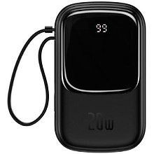 Внешний аккумулятор Baseus "Qpow Pro Digital Display Fast Charge Power Bank", 10000 mAh, черный