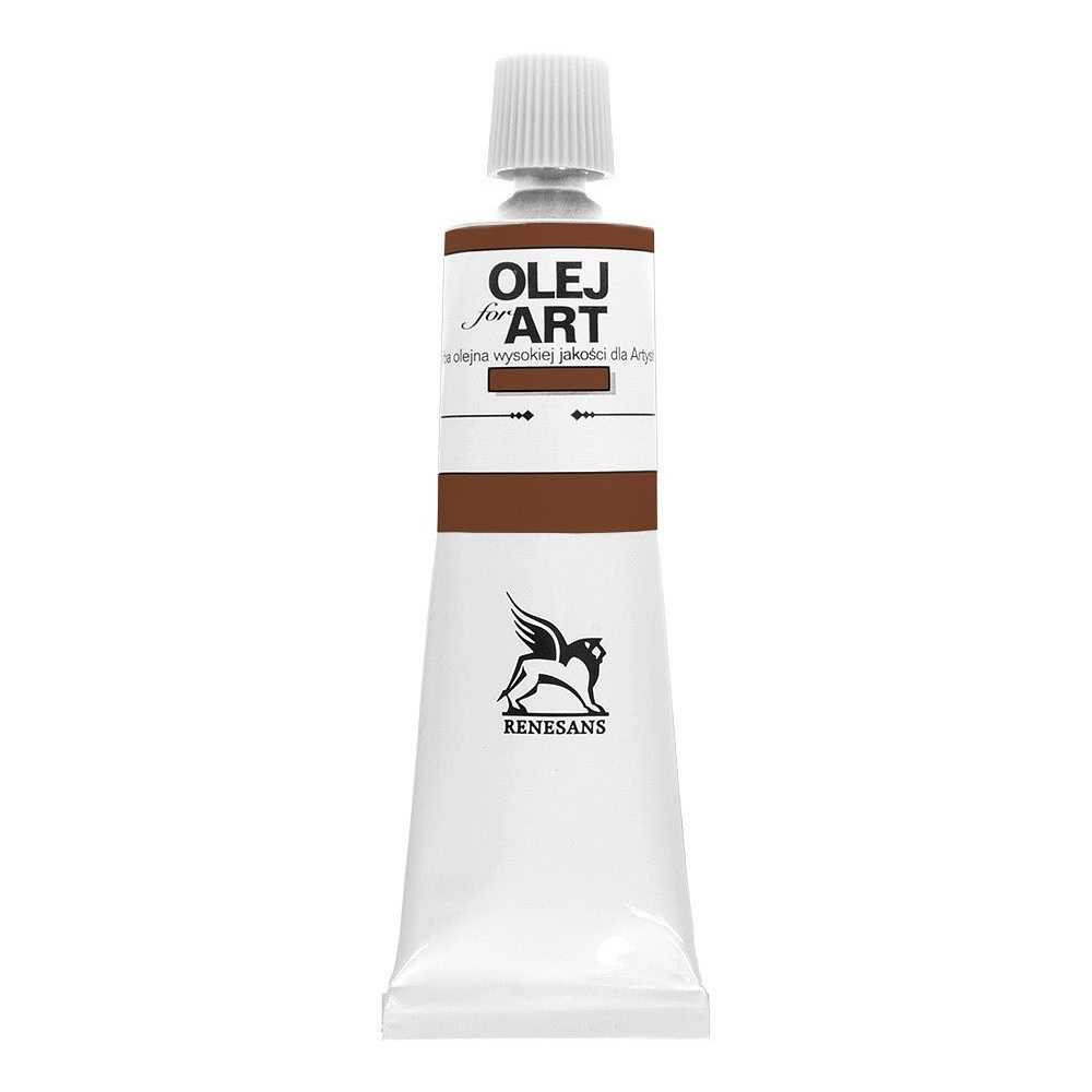 Краски масляные Renesans "Oils for art", 77 марс коричневый, 60 мл, туба