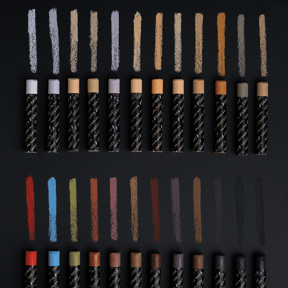 Набор масляной пастели "Малевичъ", профессиональная, портрет, 24 цвета - 7