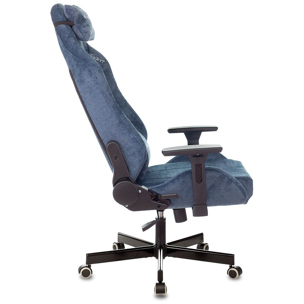Кресло игровое Бюрократ "VIKING KNIGHT N1 Fabric", ткань, металл, синий - 4