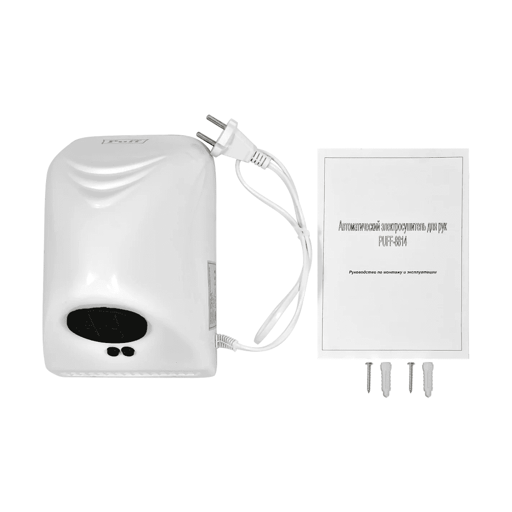 Электросушилка для рук Puff-8814, белый - 2