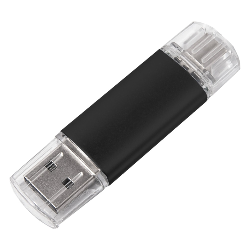 USB Flash накопитель 2.0 "Assorti", 8 Gb, OTG/Type-C, черный