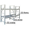 Стойка для стеллажа складского (тип СС), 2500x800x90 мм, (стойка) - 3