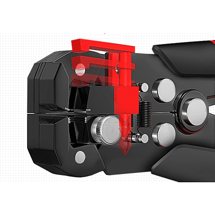 Съемник изоляции автоматический "Deli", 205 мм, черный, красный - 2