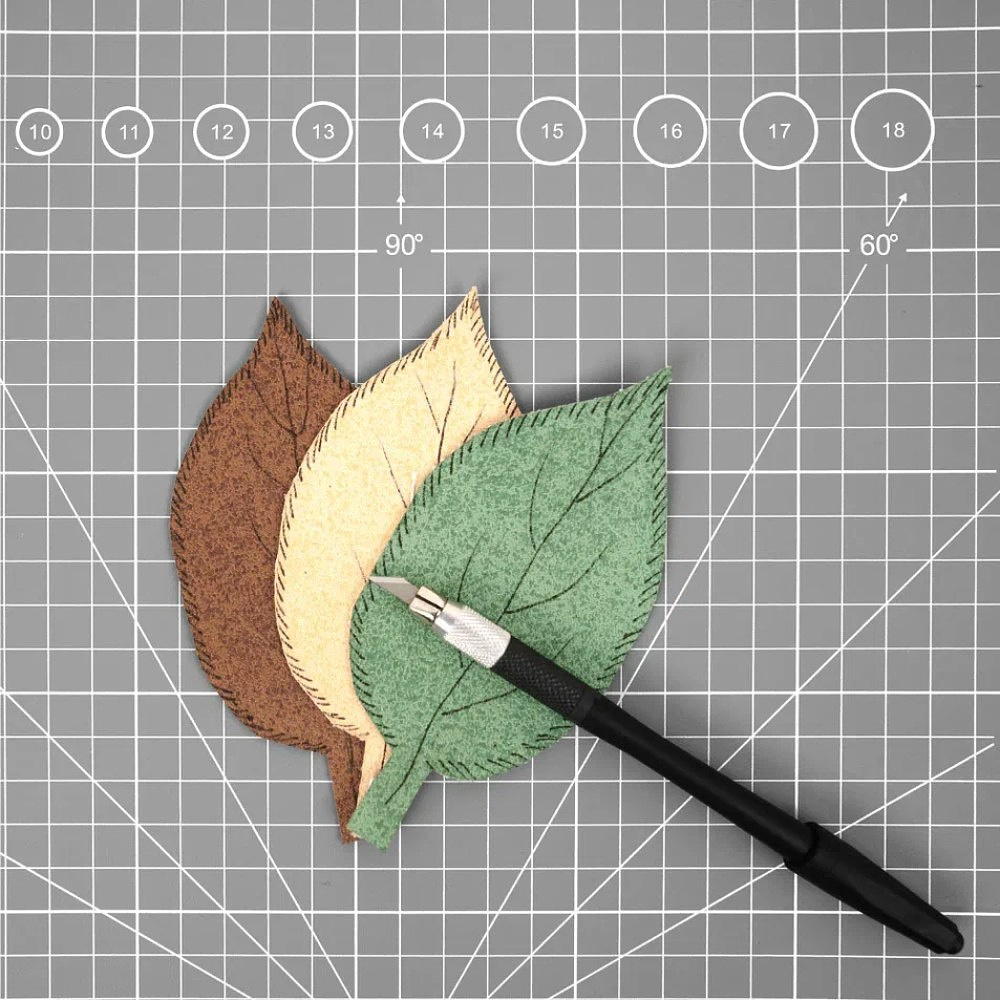 Коврик для резки "Малевичъ", А1, пятислойный, серый - 11