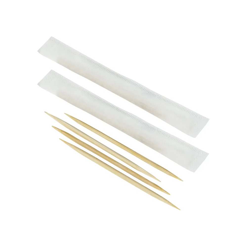 Зубочистки в индивидуальной бумажной упаковке, 1000 шт/упак - 2