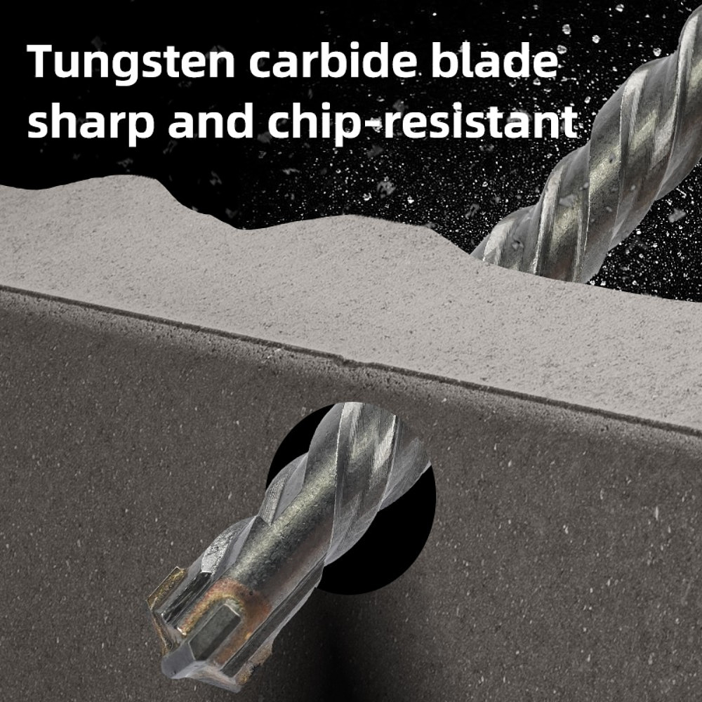 Бур по бетону Deli YS EDH-YCZ11006-E1, 6x110 мм, X-Tip, SDS-PLUS - 6