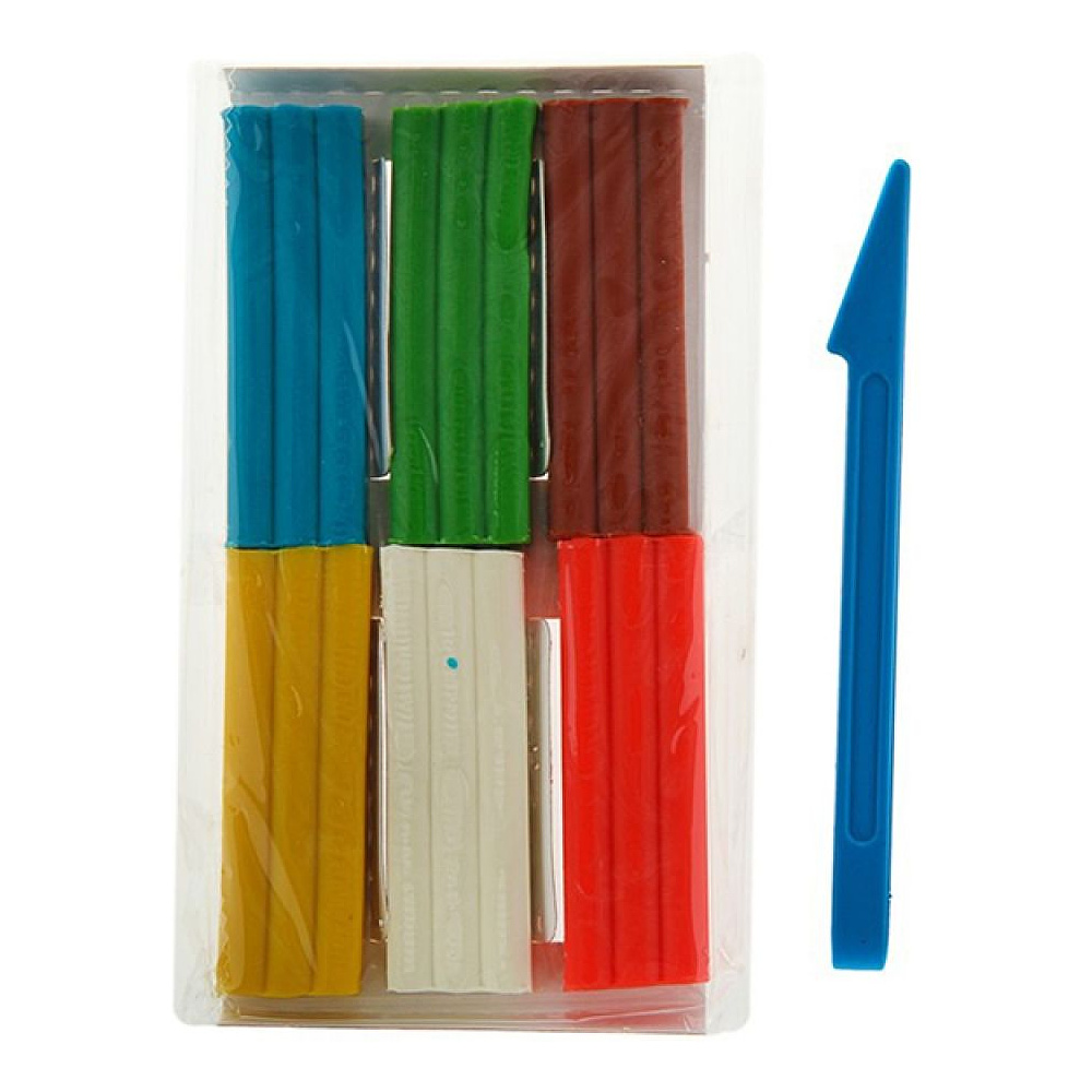 Пластилин 6 цветов набор "Цветик" восковой - 6