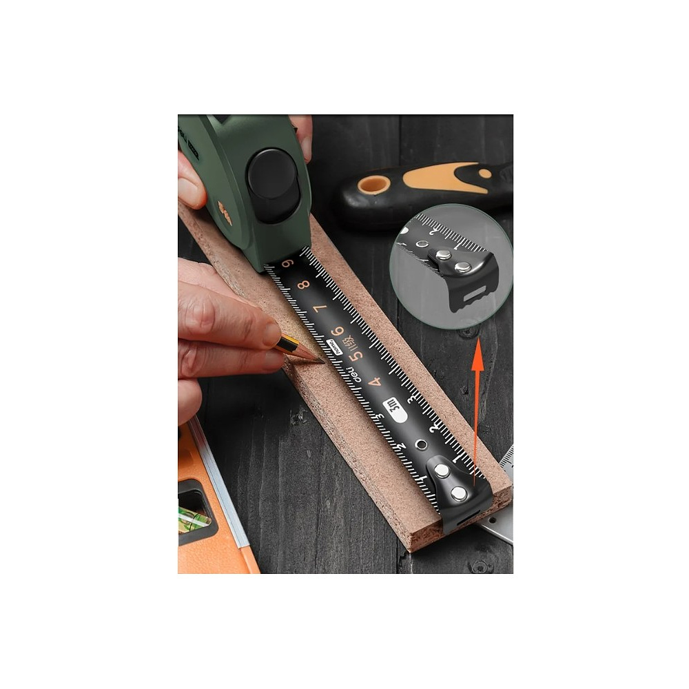 Набор ручного инструмента Deli HS, 8 предметов, Soft Touch, зеленый - 14