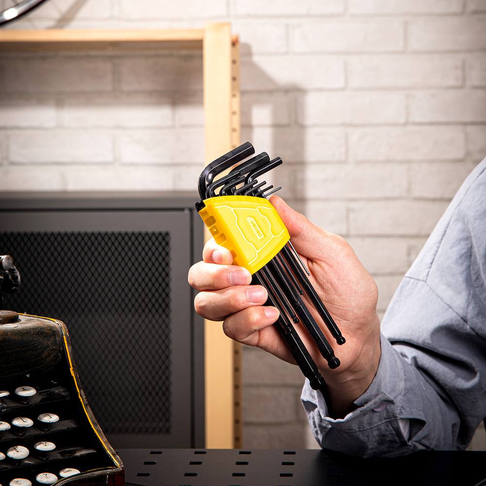 Набор ключей шестигранных Deli "EDL232209H", 9 шт, черный - 9